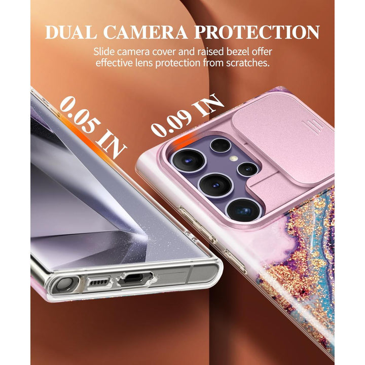 GVIEWIN Marble Shockproof Case for Galaxy S24 Ultra - DOKUTRONIX