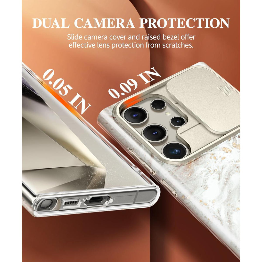GVIEWIN Marble Shockproof Case for Galaxy S24 Ultra - DOKUTRONIX