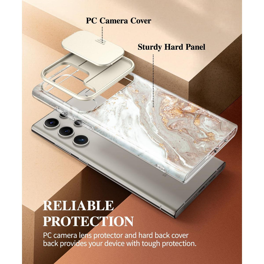 GVIEWIN Marble Shockproof Case for Galaxy S24 Ultra - DOKUTRONIX