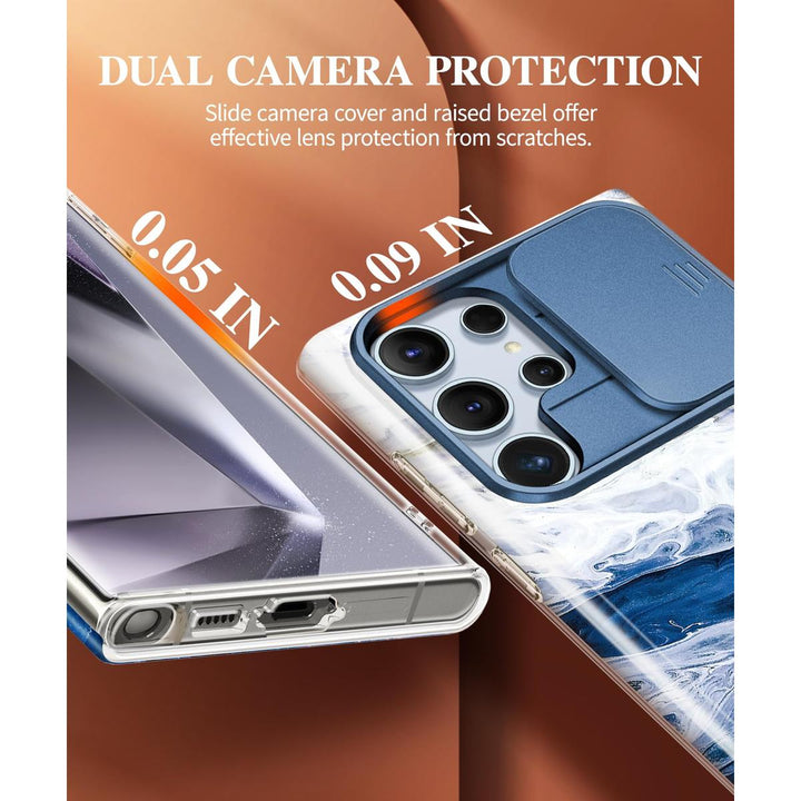 GVIEWIN Marble Shockproof Case for Galaxy S24 Ultra - DOKUTRONIX
