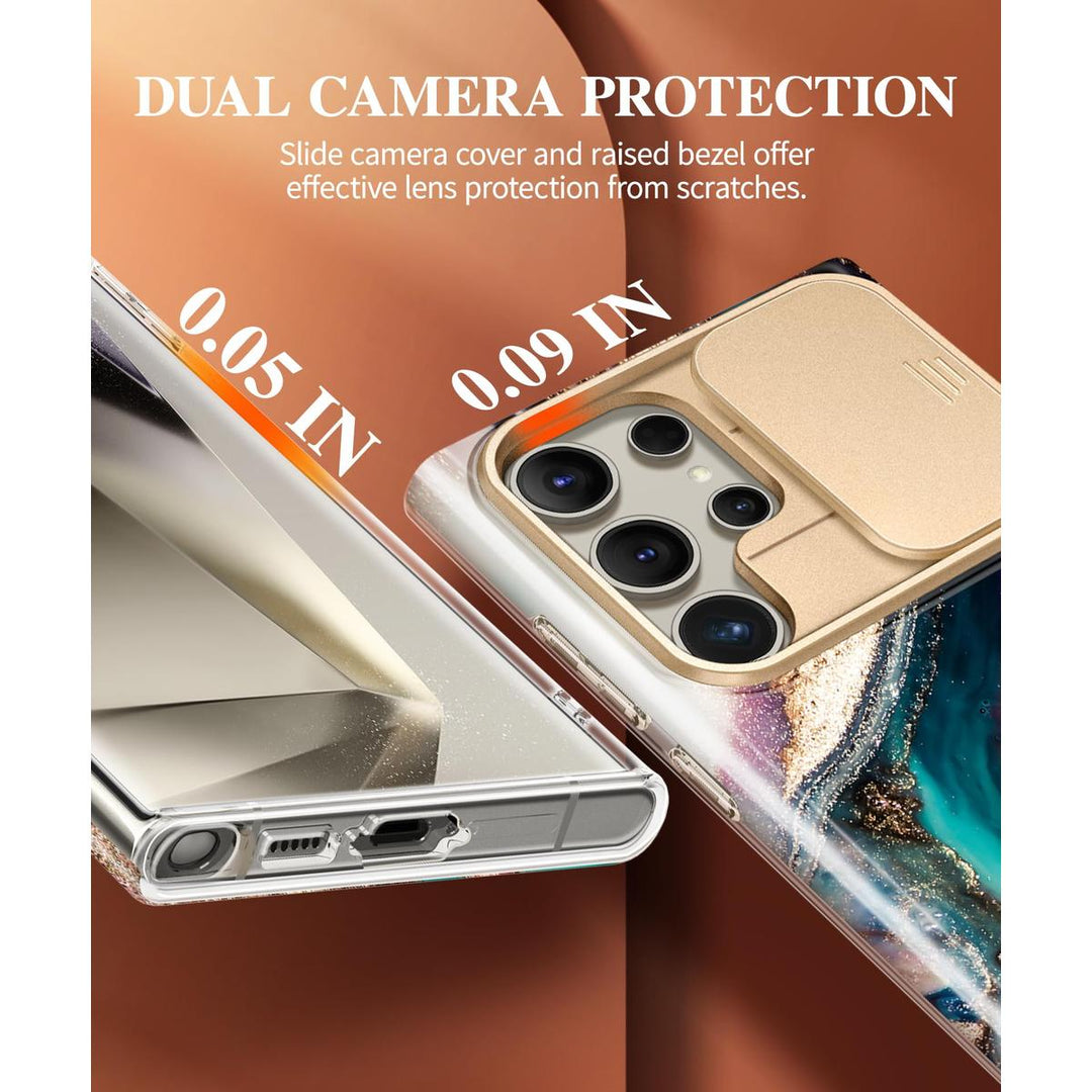 GVIEWIN Marble Shockproof Case for Galaxy S24 Ultra - DOKUTRONIX