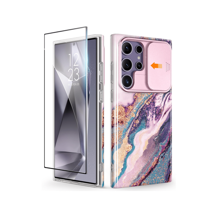 GVIEWIN Marble Shockproof Case for Galaxy S24 Ultra - DOKUTRONIX