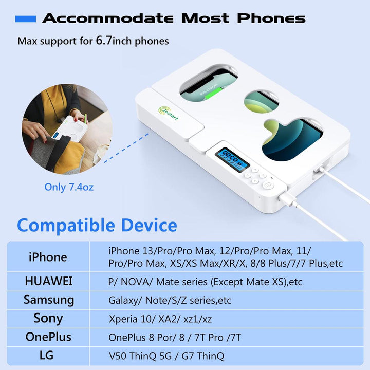 TimeKeeper: Portable Phone Lock Box for Focus - DOKUTRONIX