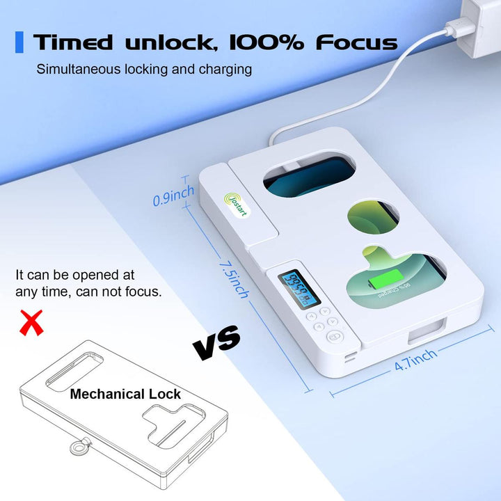 TimeKeeper: Portable Phone Lock Box for Focus - DOKUTRONIX