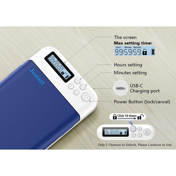 TimeKeeper: Portable Phone Lock Box for Focus - DOKUTRONIX
