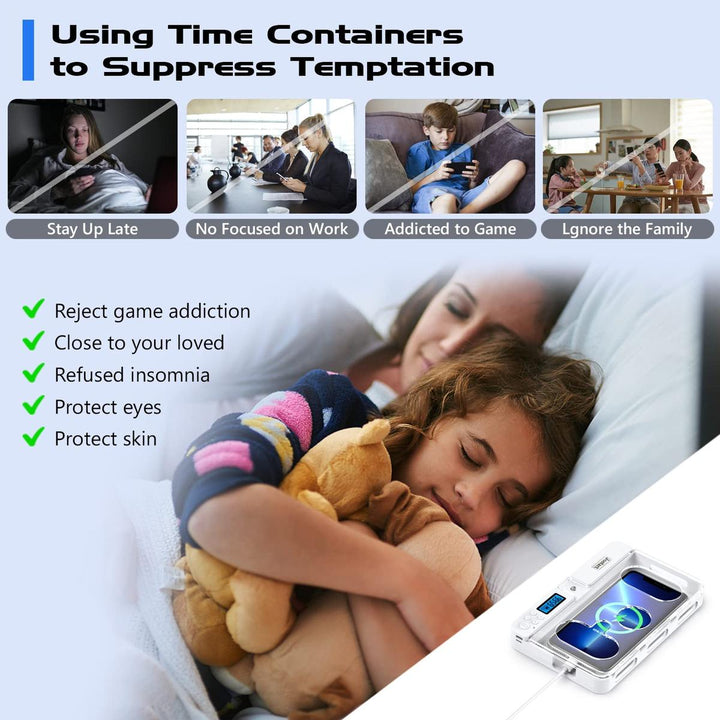 TimeKeeper: Portable Phone Lock Box for Focus - DOKUTRONIX