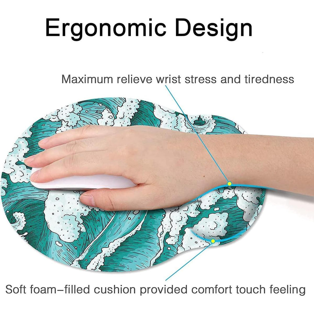 AquaComfort Ergonomic Mouse Pad with Wrist Support - DOKUTRONIX
