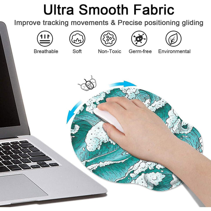 AquaComfort Ergonomic Mouse Pad with Wrist Support - DOKUTRONIX