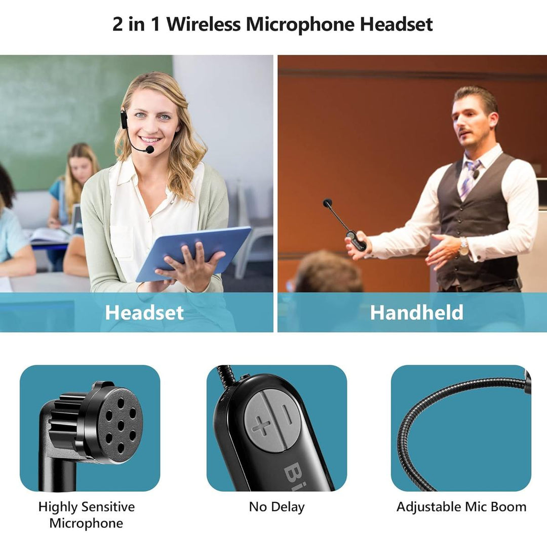 Bietrun Airwave Wireless Mic Headset - DOKUTRONIX