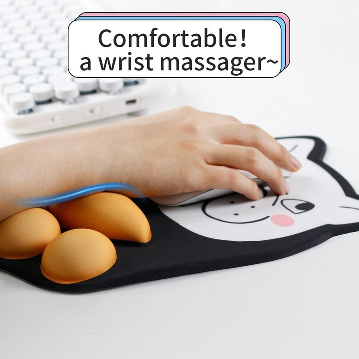 Black Dog Comfort Gaming Mouse Pad - DOKUTRONIX