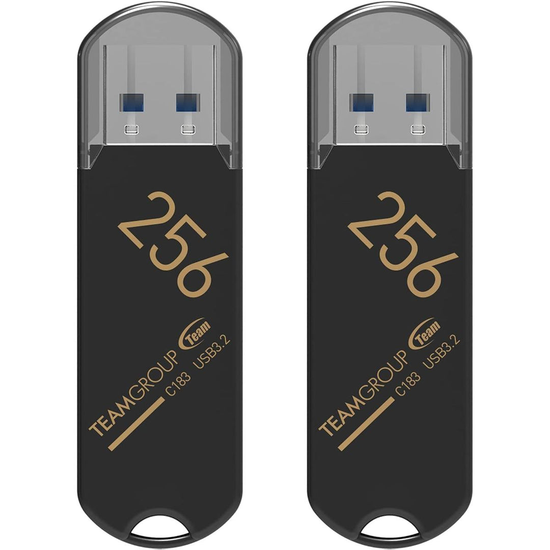 C183 Duo 256GB USB Flash Drives - Black Edition - DOKUTRONIX