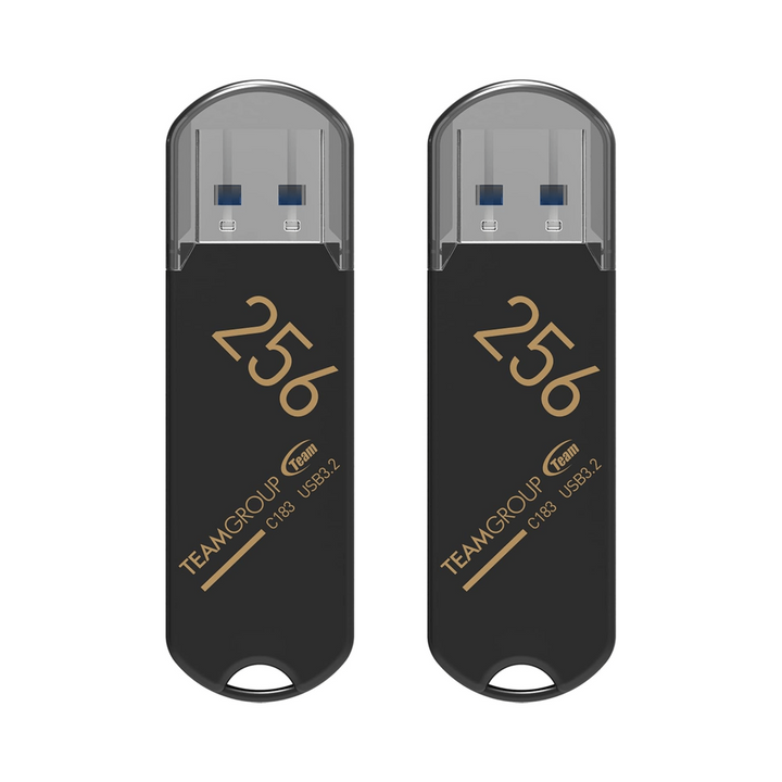 C183 Duo 256GB USB Flash Drives - Black Edition - DOKUTRONIX
