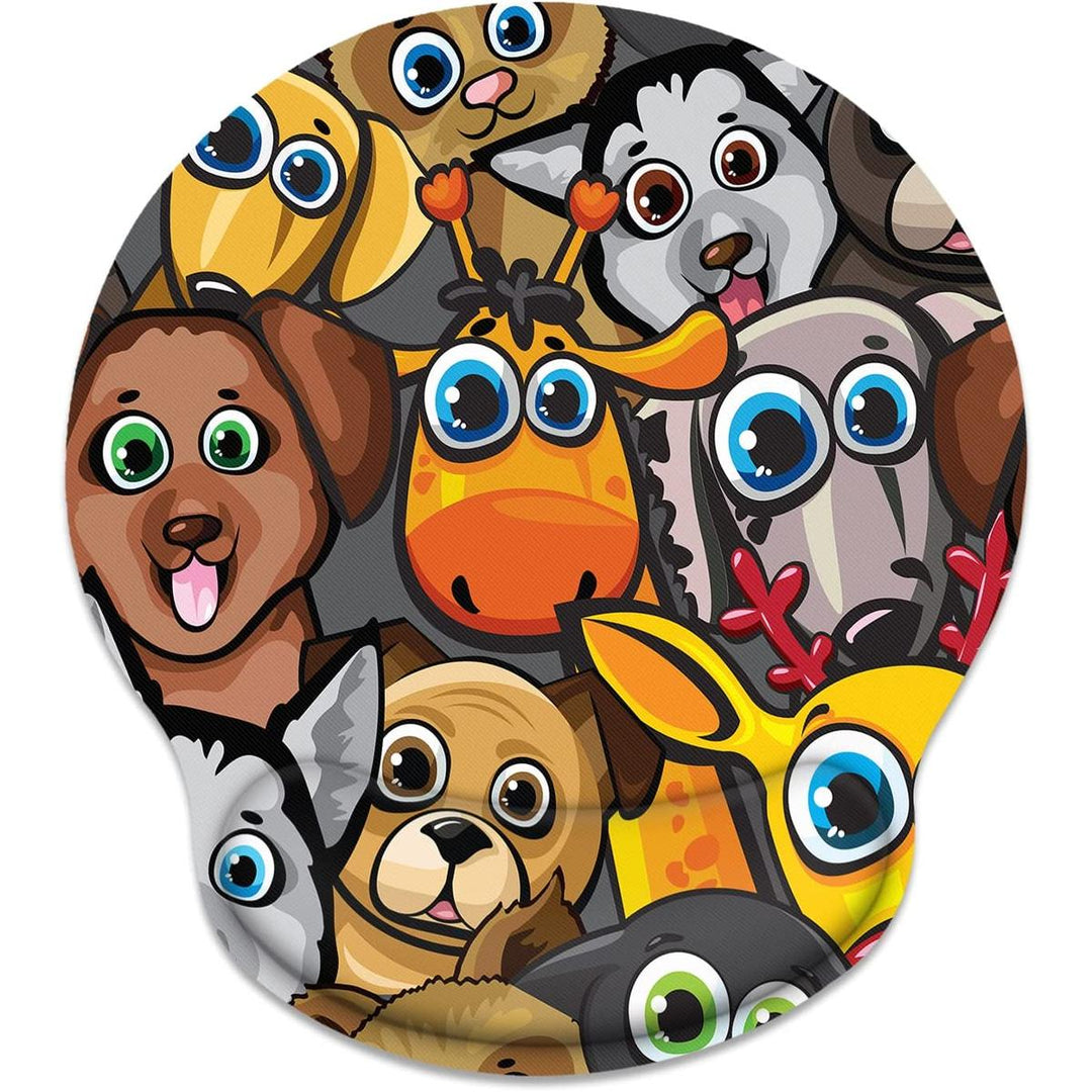 Cartoon MousePad with Wrist Support - DOKUTRONIX