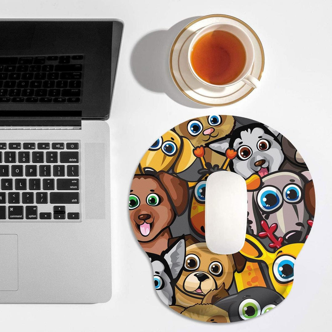 Cartoon MousePad with Wrist Support - DOKUTRONIX