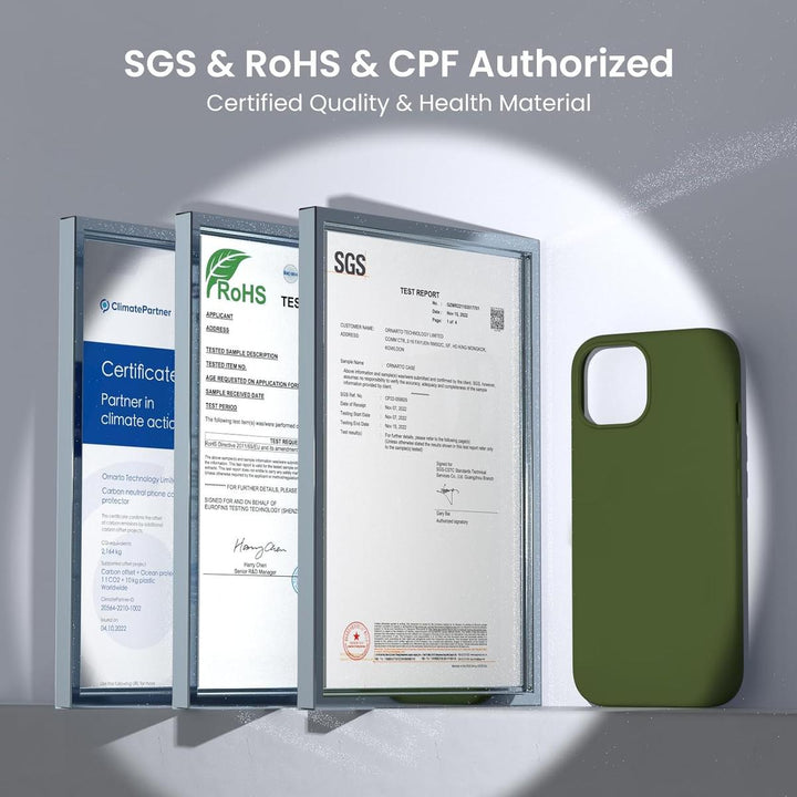 Cedar Green Liquid Silicone Case for iPhone 15 - DOKUTRONIX