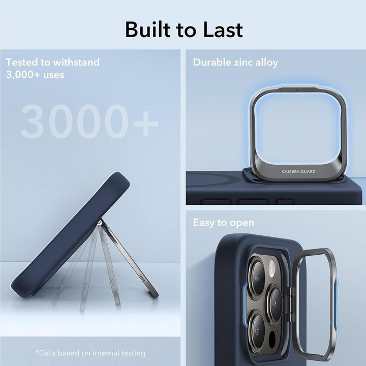 Dark Blue ESR MagSafe Case with Stand for iPhone 15 Pro - DOKUTRONIX
