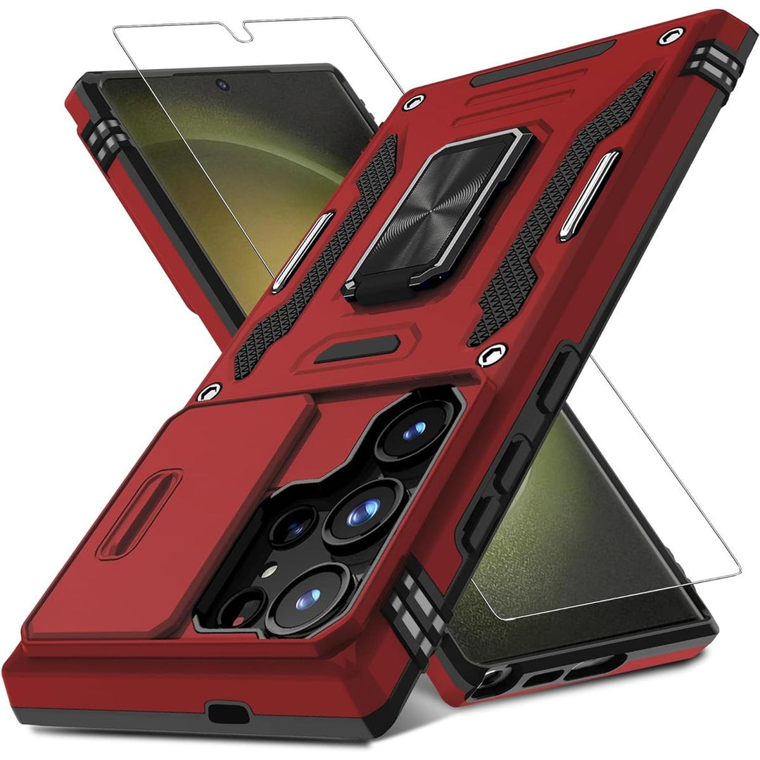 DEERLAMN Galaxy S24 Ultra Red Case - DOKUTRONIX