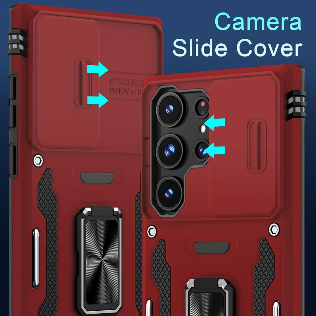 DEERLAMN Galaxy S24 Ultra Red Case - DOKUTRONIX