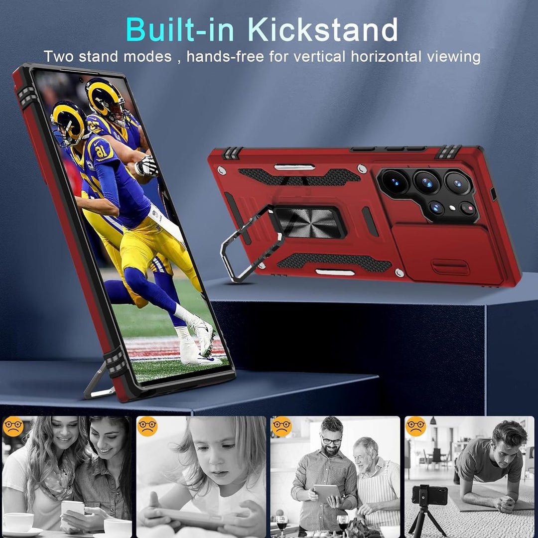 DEERLAMN Galaxy S24 Ultra Red Case - DOKUTRONIX