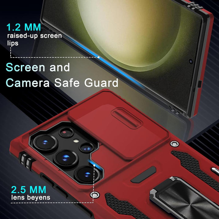 DEERLAMN Galaxy S24 Ultra Red Case - DOKUTRONIX