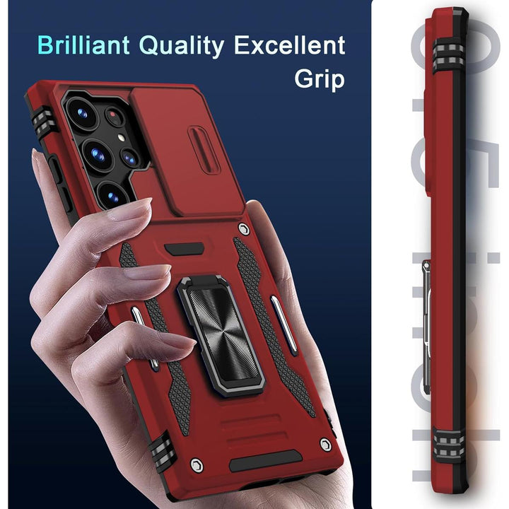 DEERLAMN Galaxy S24 Ultra Red Case - DOKUTRONIX