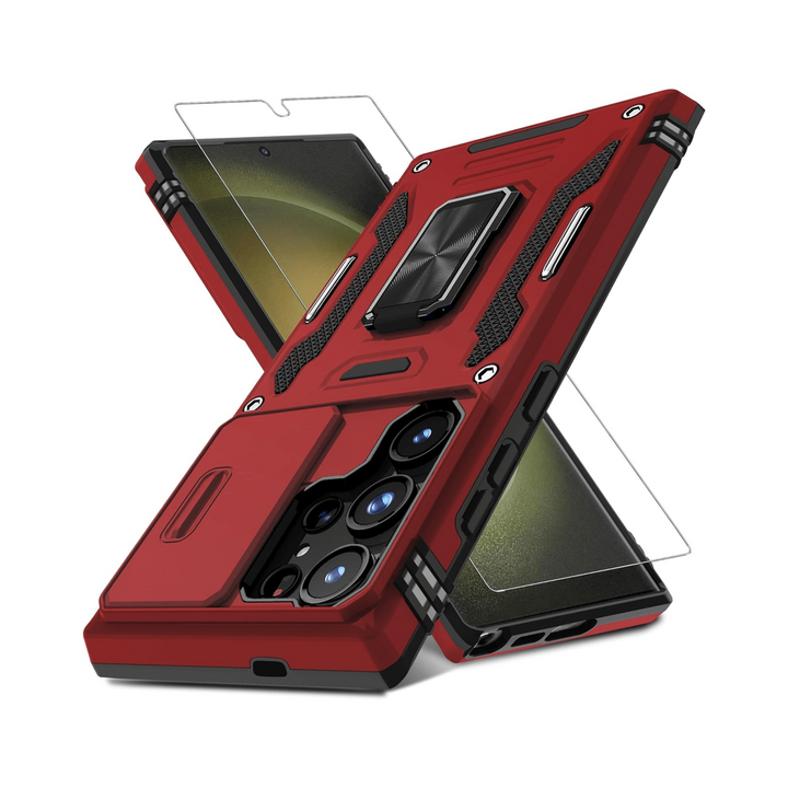 DEERLAMN Galaxy S24 Ultra Red Case - DOKUTRONIX