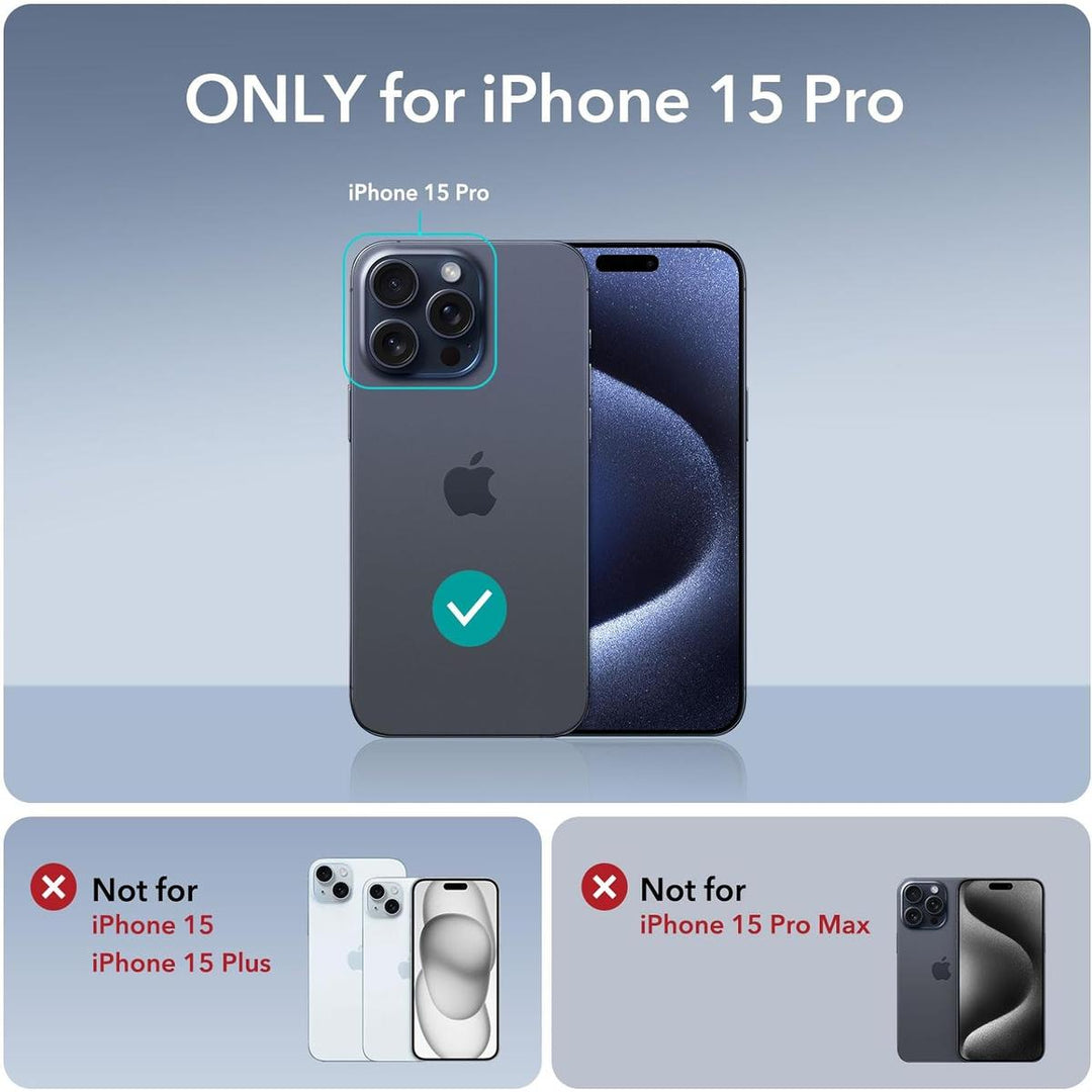 ESR Clear Dark Blue MagSafe iPhone 15 Pro Case - DOKUTRONIX