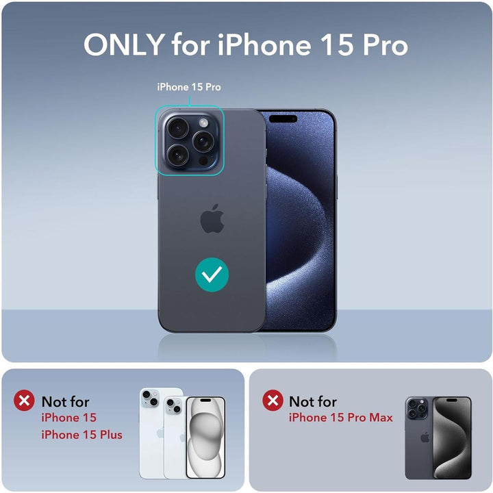 ESR Clear Dark Blue MagSafe iPhone 15 Pro Case - DOKUTRONIX