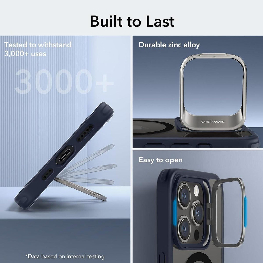 ESR Clear Dark Blue MagSafe iPhone 15 Pro Case - DOKUTRONIX