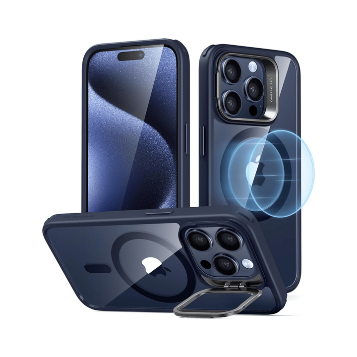 ESR Clear Dark Blue MagSafe iPhone 15 Pro Case - DOKUTRONIX