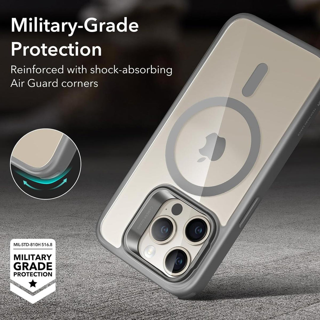 ESR MagSafe Pro Case w/ Stand - Clear Grey - DOKUTRONIX