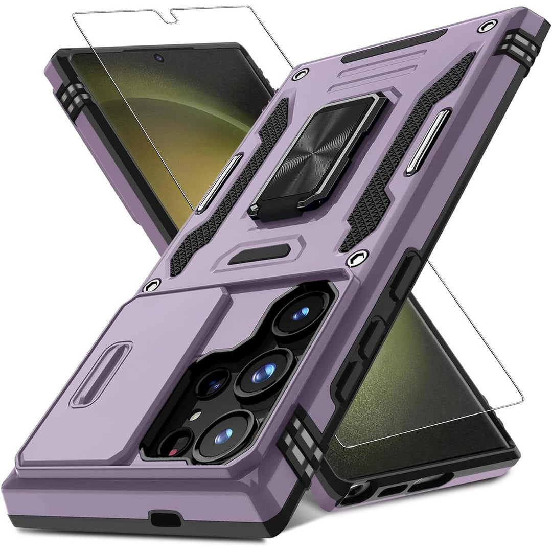 GalaxyGuard: DEERLAMN Deep Purple Case S24 Ultra - DOKUTRONIX
