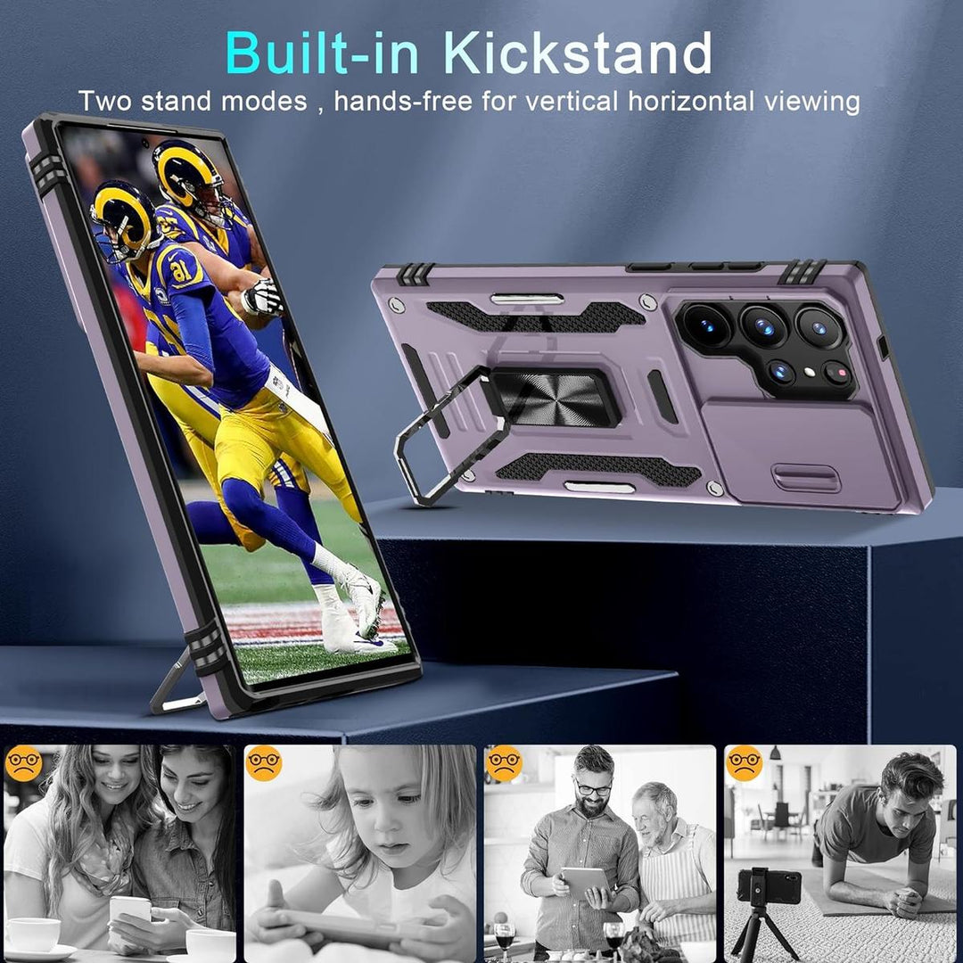 GalaxyGuard: DEERLAMN Deep Purple Case S24 Ultra - DOKUTRONIX