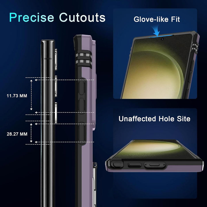 GalaxyGuard: DEERLAMN Deep Purple Case S24 Ultra - DOKUTRONIX