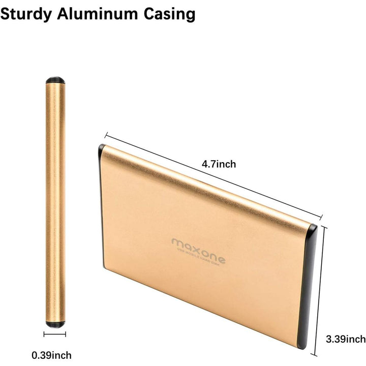 GoldMax 250GB Ultra Slim External Hard Drive - DOKUTRONIX