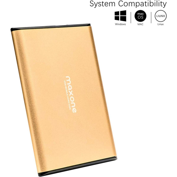 GoldMax 250GB Ultra Slim External Hard Drive - DOKUTRONIX