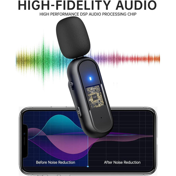 iLavalier Pro: Dual Wireless Mic for iPhone/iPad - DOKUTRONIX