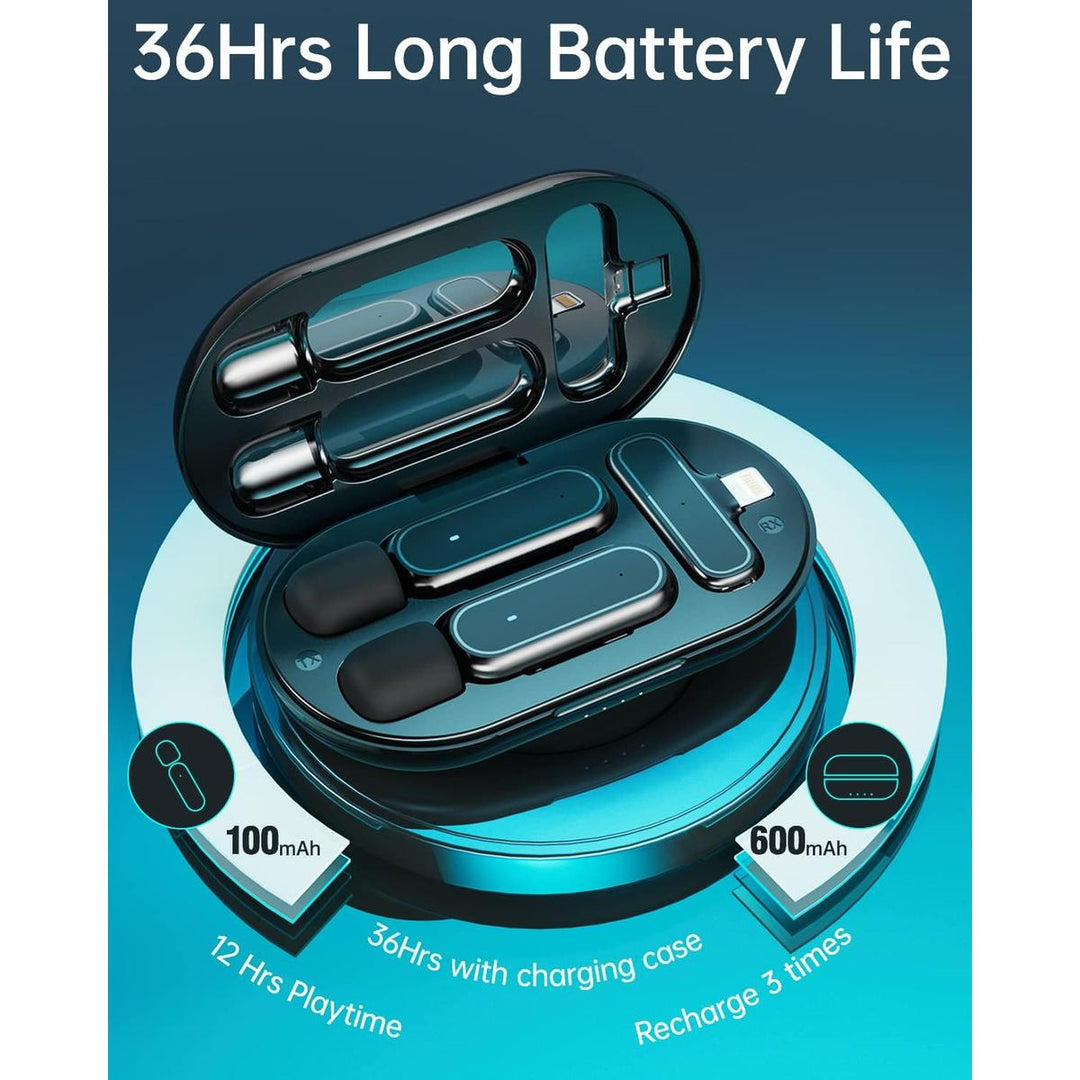 iLavalier Pro: Dual Wireless Mic for iPhone/iPad - DOKUTRONIX