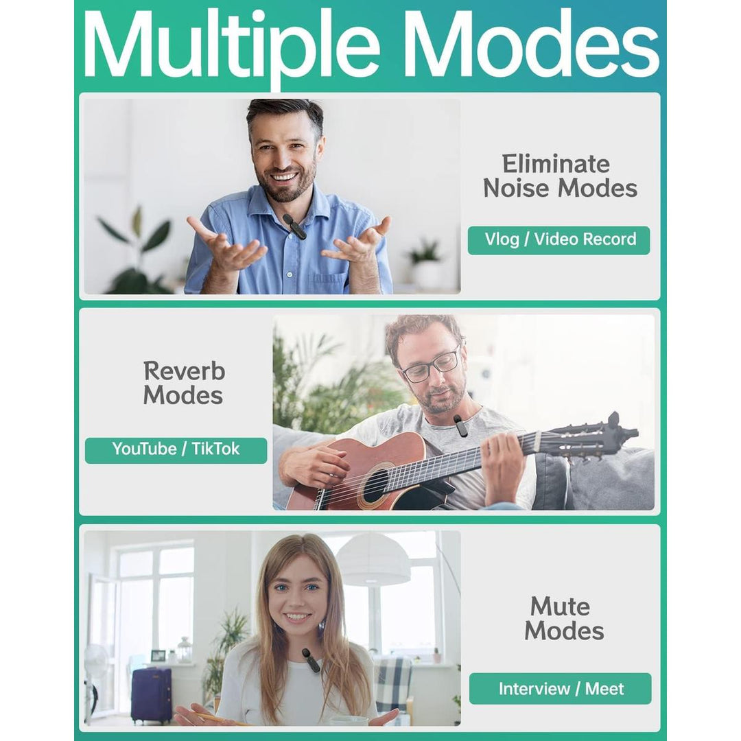 iLavalier Pro: Dual Wireless Mic for iPhone/iPad - DOKUTRONIX