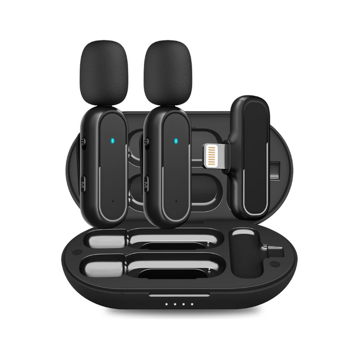iLavalier Pro: Dual Wireless Mic for iPhone/iPad - DOKUTRONIX
