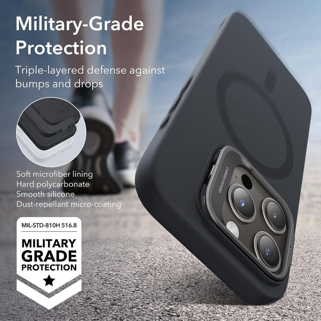 MagnaSafe Black Stand Case for iPhone 15 Pro - DOKUTRONIX