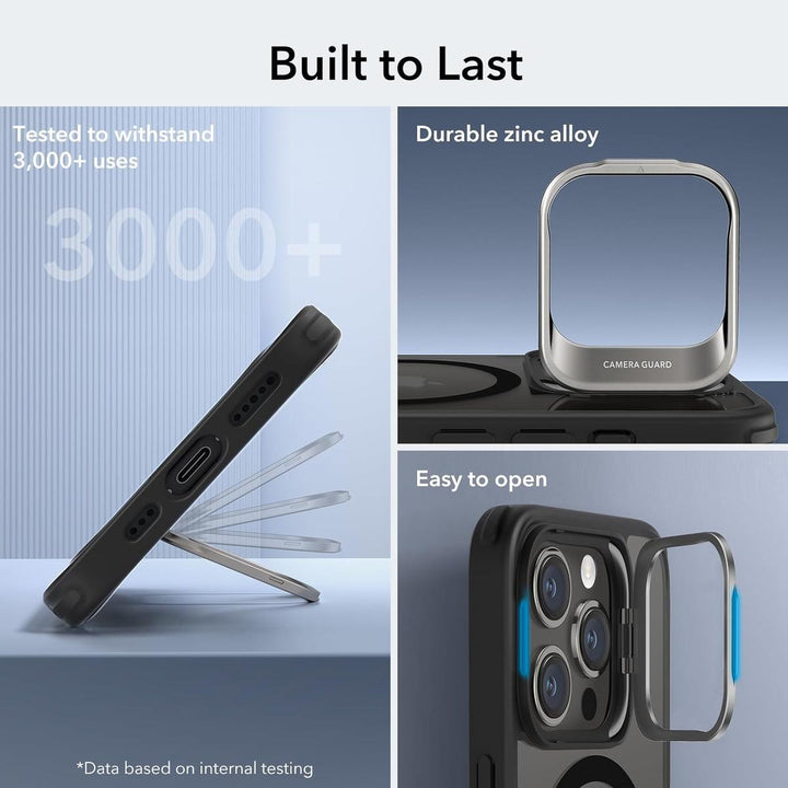 MagSafSil Pro Case w/ Stand - Clear Black - DOKUTRONIX