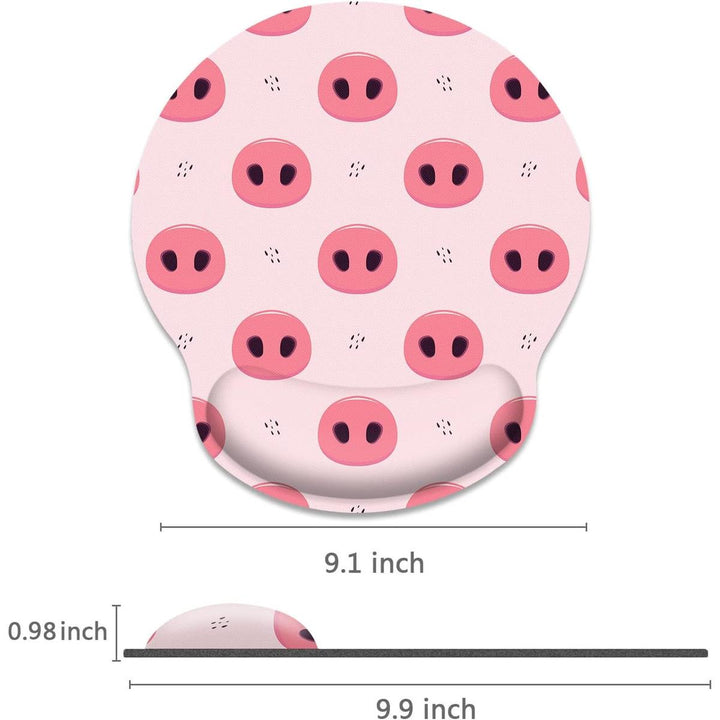 PigSnout Ergonomic Mouse Pad with Wrist Cushion - DOKUTRONIX