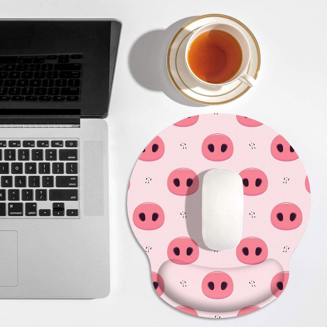 PigSnout Ergonomic Mouse Pad with Wrist Cushion - DOKUTRONIX
