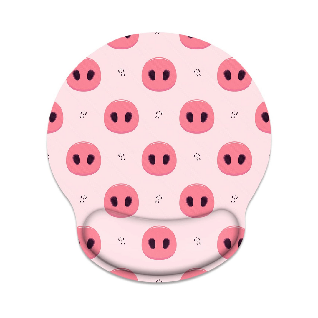 PigSnout Ergonomic Mouse Pad with Wrist Cushion - DOKUTRONIX