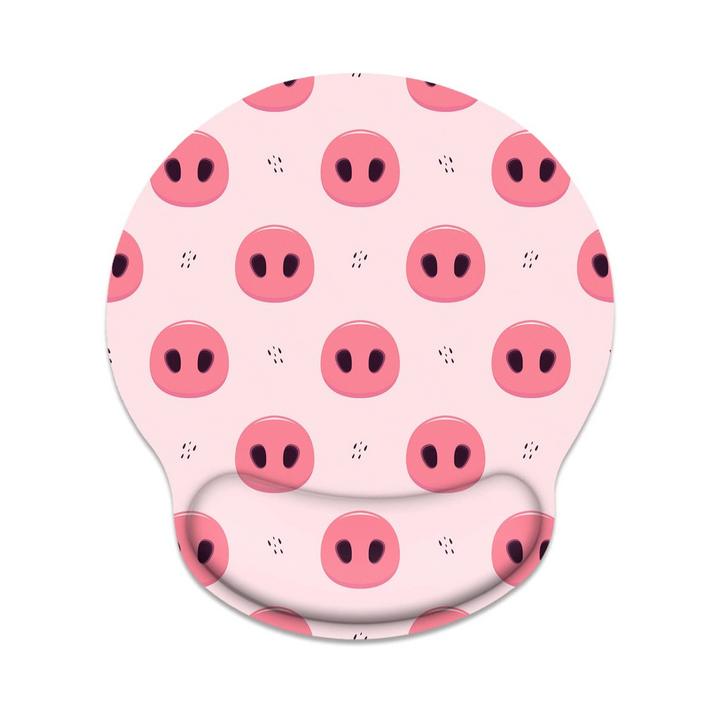 PigSnout Ergonomic Mouse Pad with Wrist Cushion - DOKUTRONIX