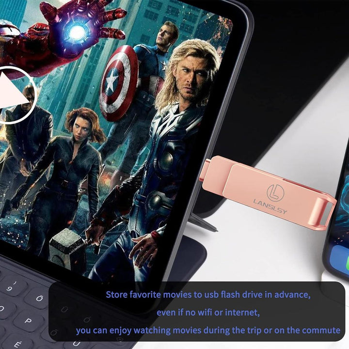Rose Gold Phone Stick 256GB USB - DOKUTRONIX