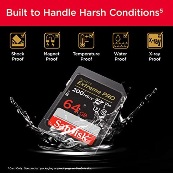 SanDisk 64GB Extreme PRO UHS-I SDXC Card - DOKUTRONIX