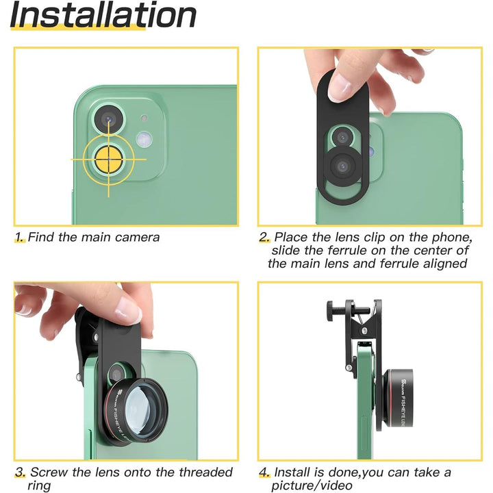 Selvim 210° Smartphone Fisheye Lens Pro - DOKUTRONIX