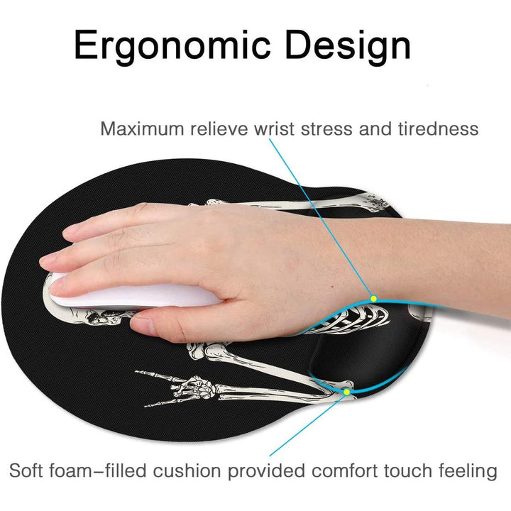 Skeleton Grip Ergonomic Mouse Pad - DOKUTRONIX